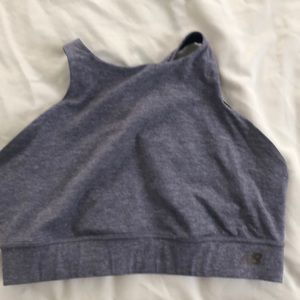 Purple New Balance Sports Bra - high neck - yoga